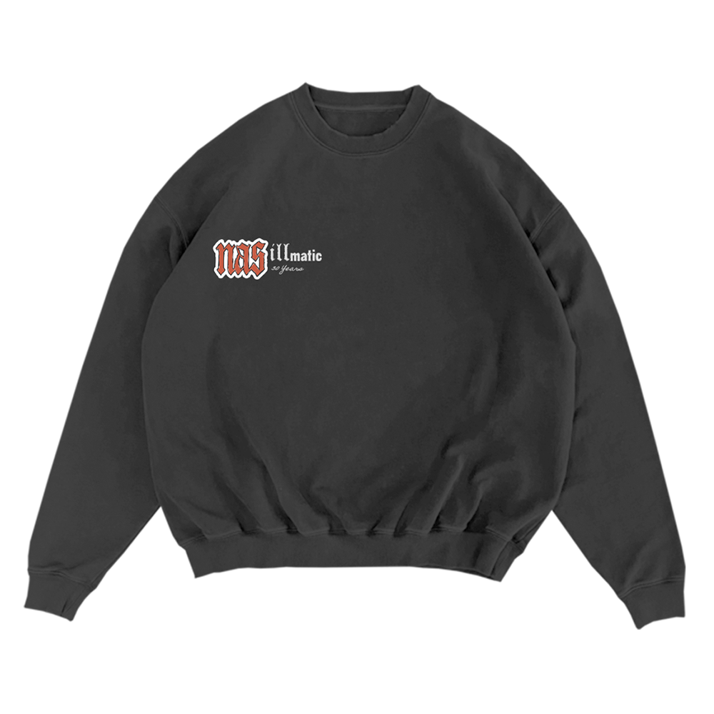 30 Years Of Illmatic Off-Black Crewneck Front