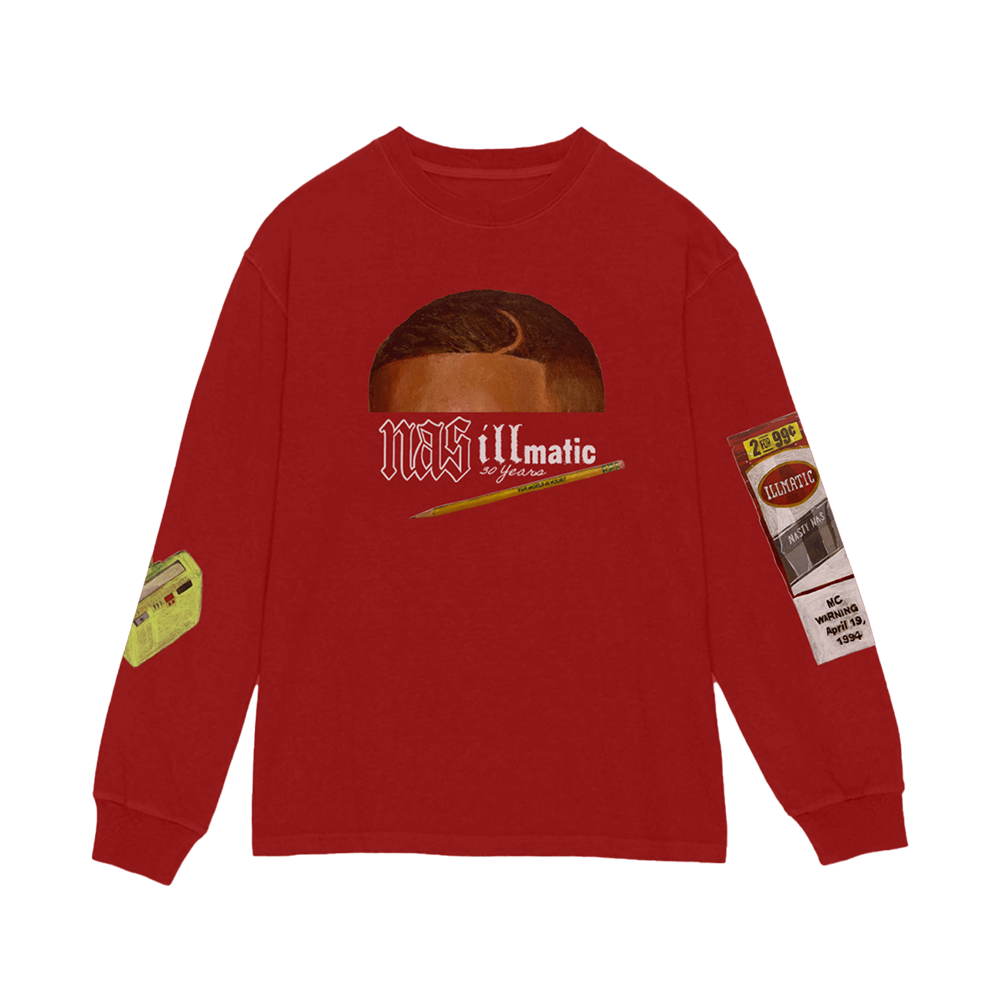 30 Years Of Illmatic Red Long Sleeve - Nas | Official Store 30 Years Of Illmatic Red Long Sleeve - Nas | Official Store