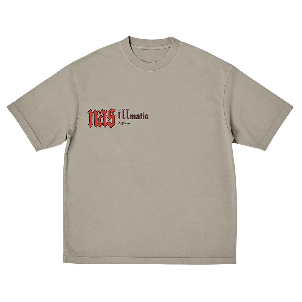 ミュージシャン NAS Illmatic 30th Anniversary T-shirts 30 Years Of Illmatic Tan T-Shirt - Nas | Official Store