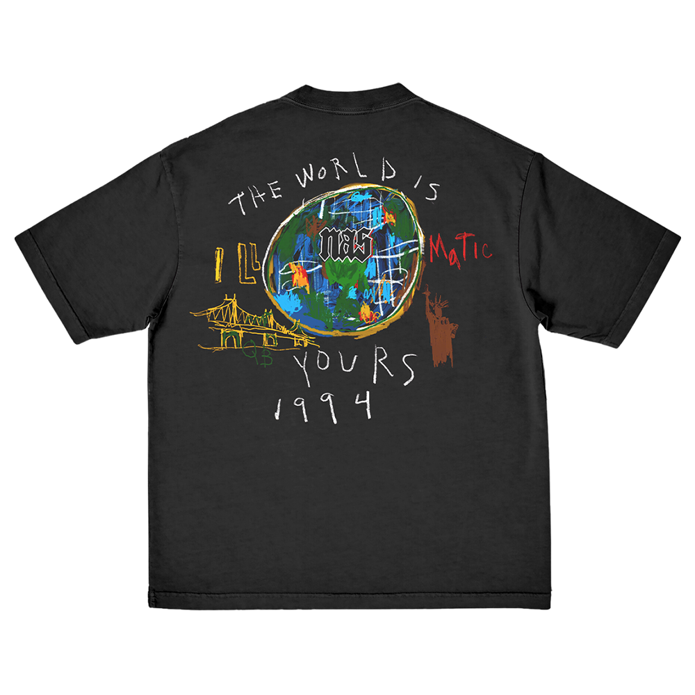 トップス NAS Illmatic 30th Anniversary T-shirts 30 Years Of Illmatic Black T-Shirt - Nas | Official Store