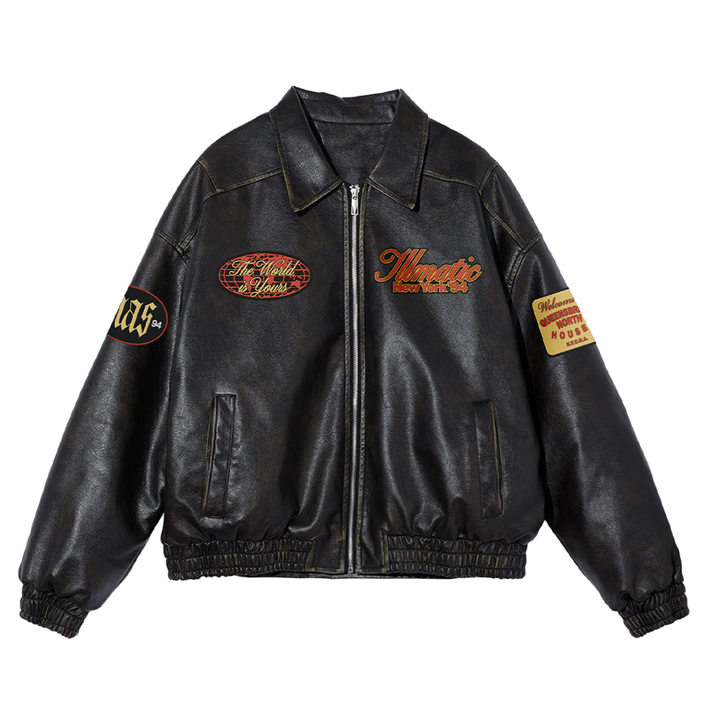 30 Years Of Illmatic Leather Jacket - Nas | Official Store