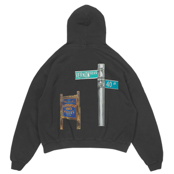 30 Years Of Illmatic Off-Black Hoodie Back