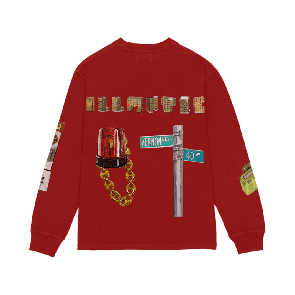 30 Years Of Illmatic Red Long Sleeve Back