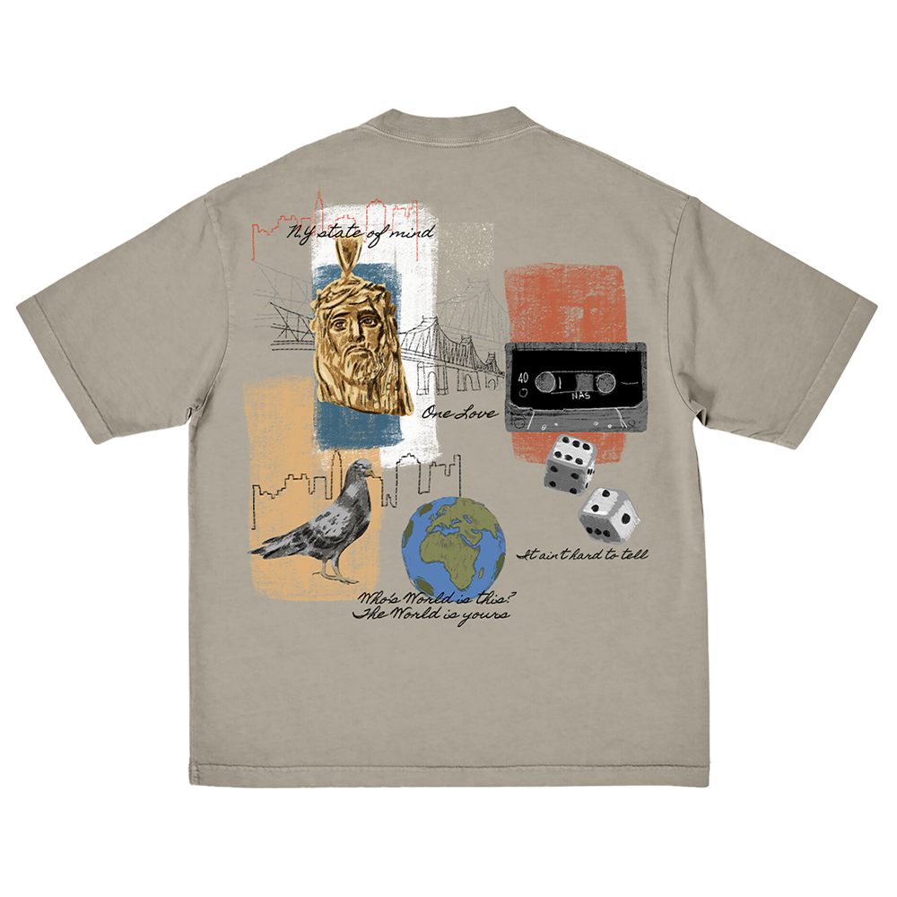 30 Years Of Illmatic Tan T-Shirt Back