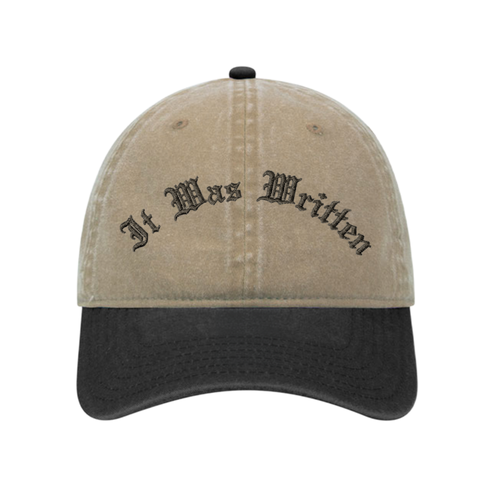 It Was Written Embroidered Hat Front