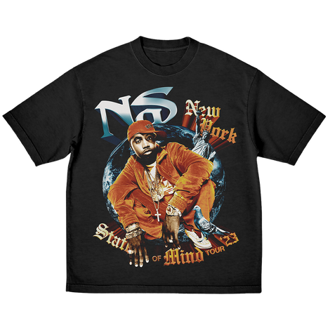 NYSOM Tour '23 Black T-Shirt Front