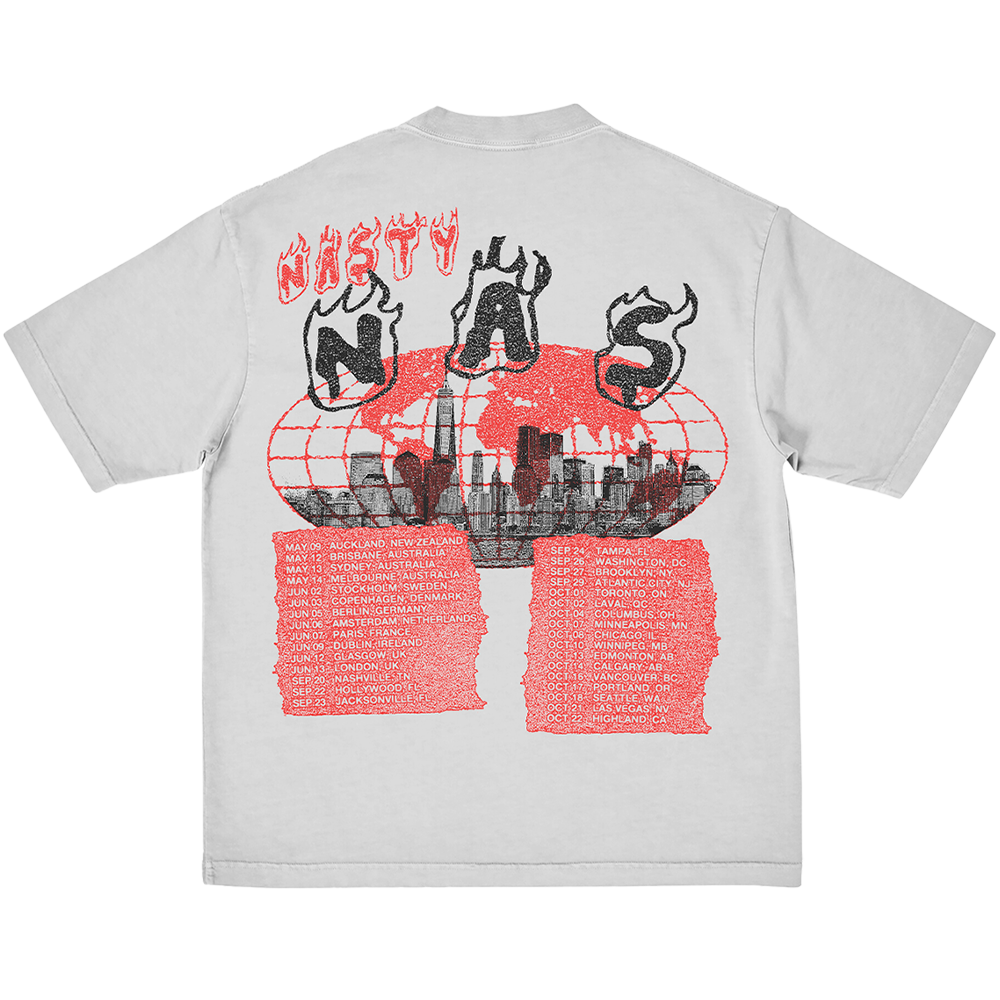 ミュージシャン NAS nysom tour 23 TEE NYSOM Tour '23 Cement T-Shirt - Nas | Official Store