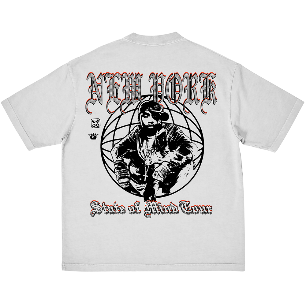 NYSOM Tour '23 Off-White T-Shirt - Nas | Official Store NYSOM Tour '23 Off-White T-Shirt - Nas | Official Store