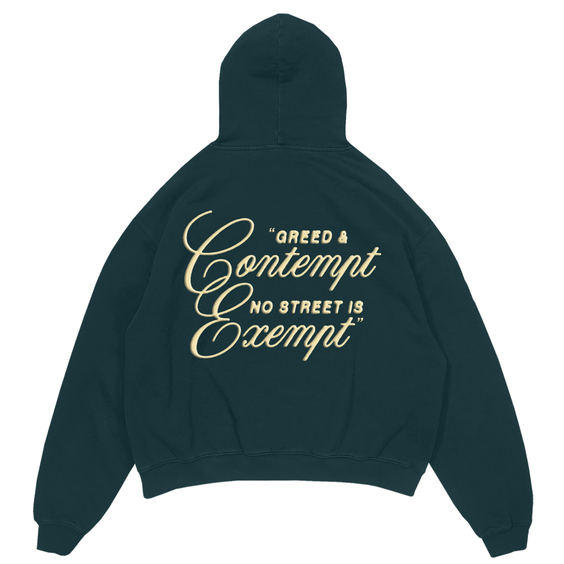 Greed & Contempt Hoodie Back