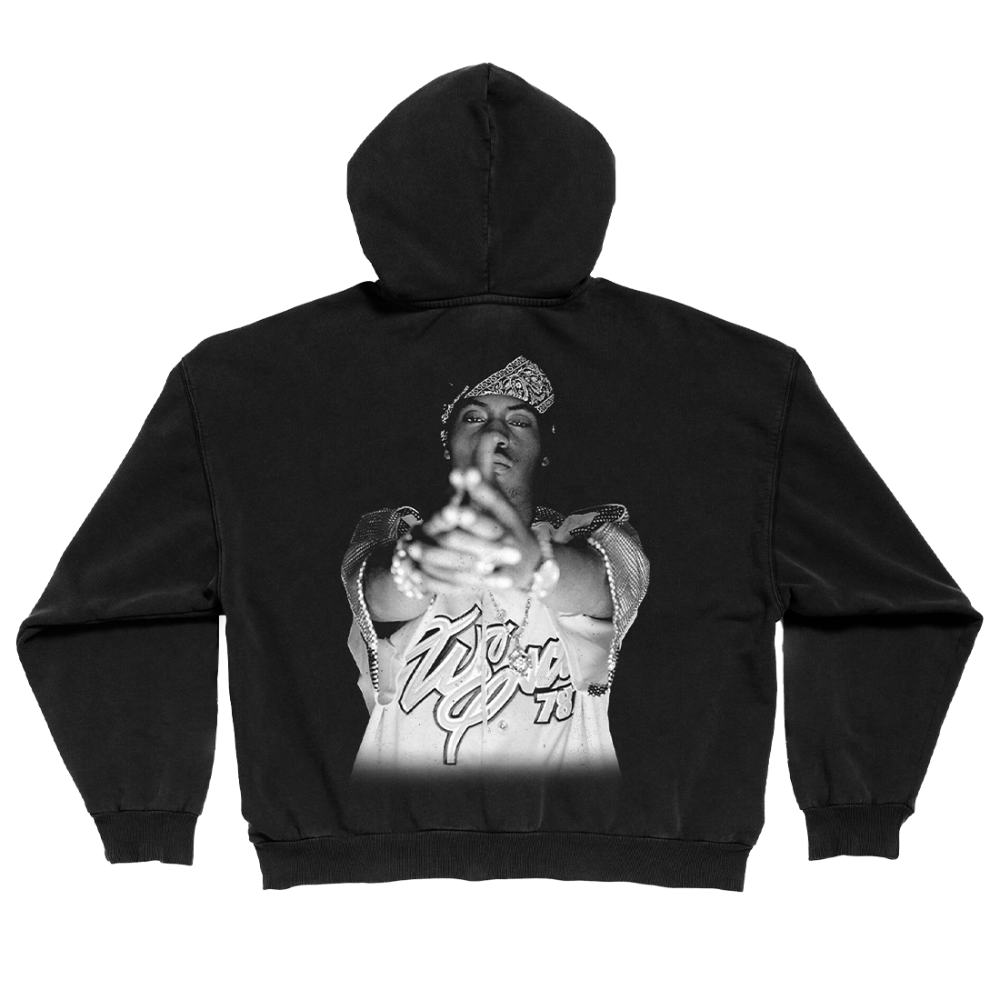 Nasir Jones Zip Up Hoodie Back