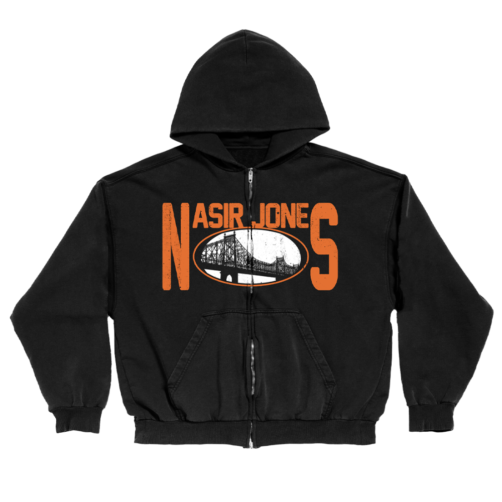 Nasir Jones Zip Up Hoodie Front