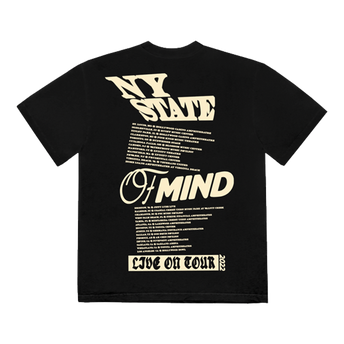 Black 2022 NY State of Mind Tour T-Shirt Back
