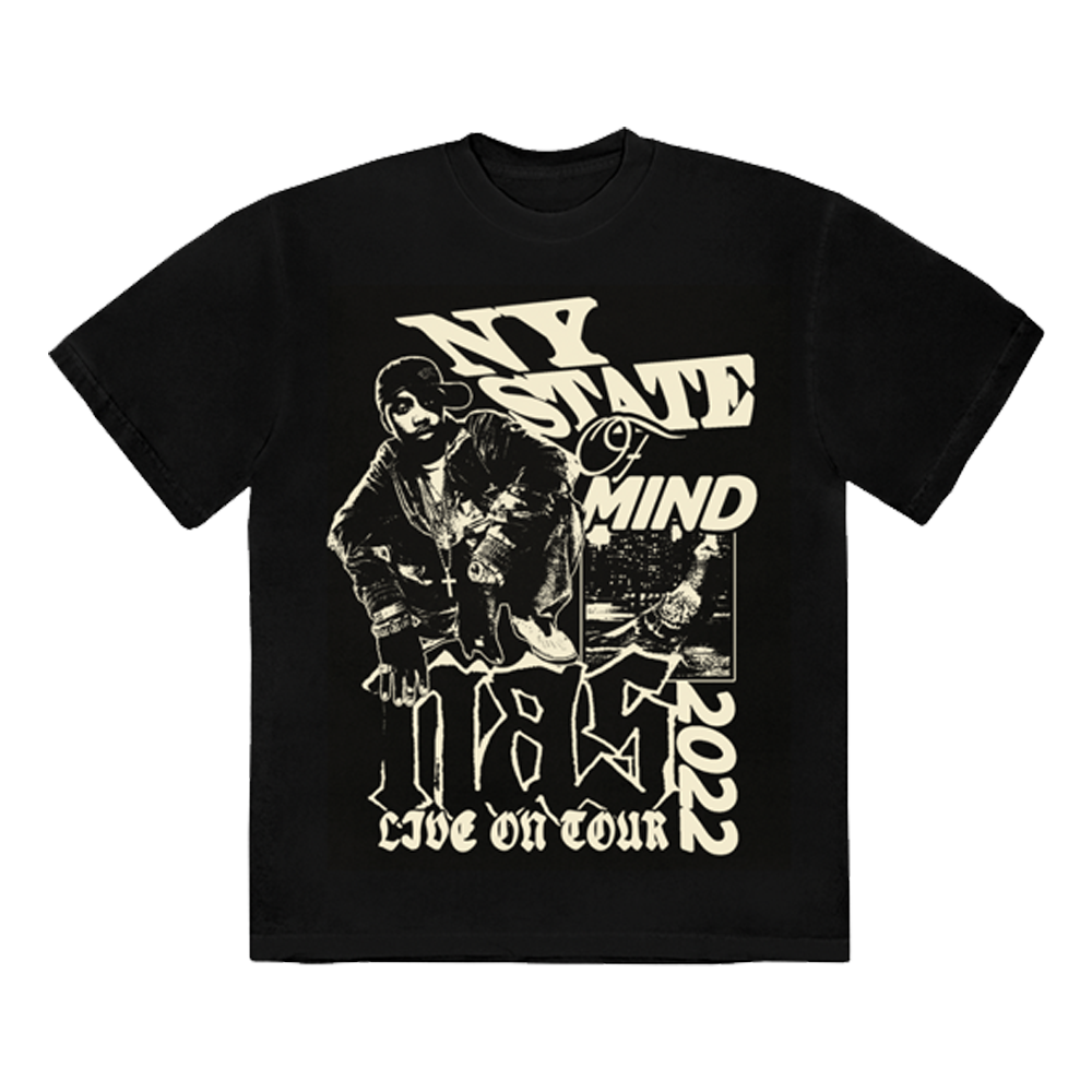 Black 2022 NY State of Mind Tour T-Shirt Front